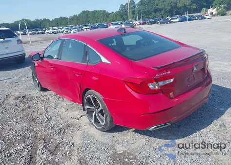 2021 Honda Accord Sport из США, поврежденный, VIN 1HGCV1F3XMA082374